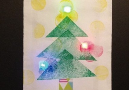 SKIP キッズworkshop「光る!クリスマスカードづくり」